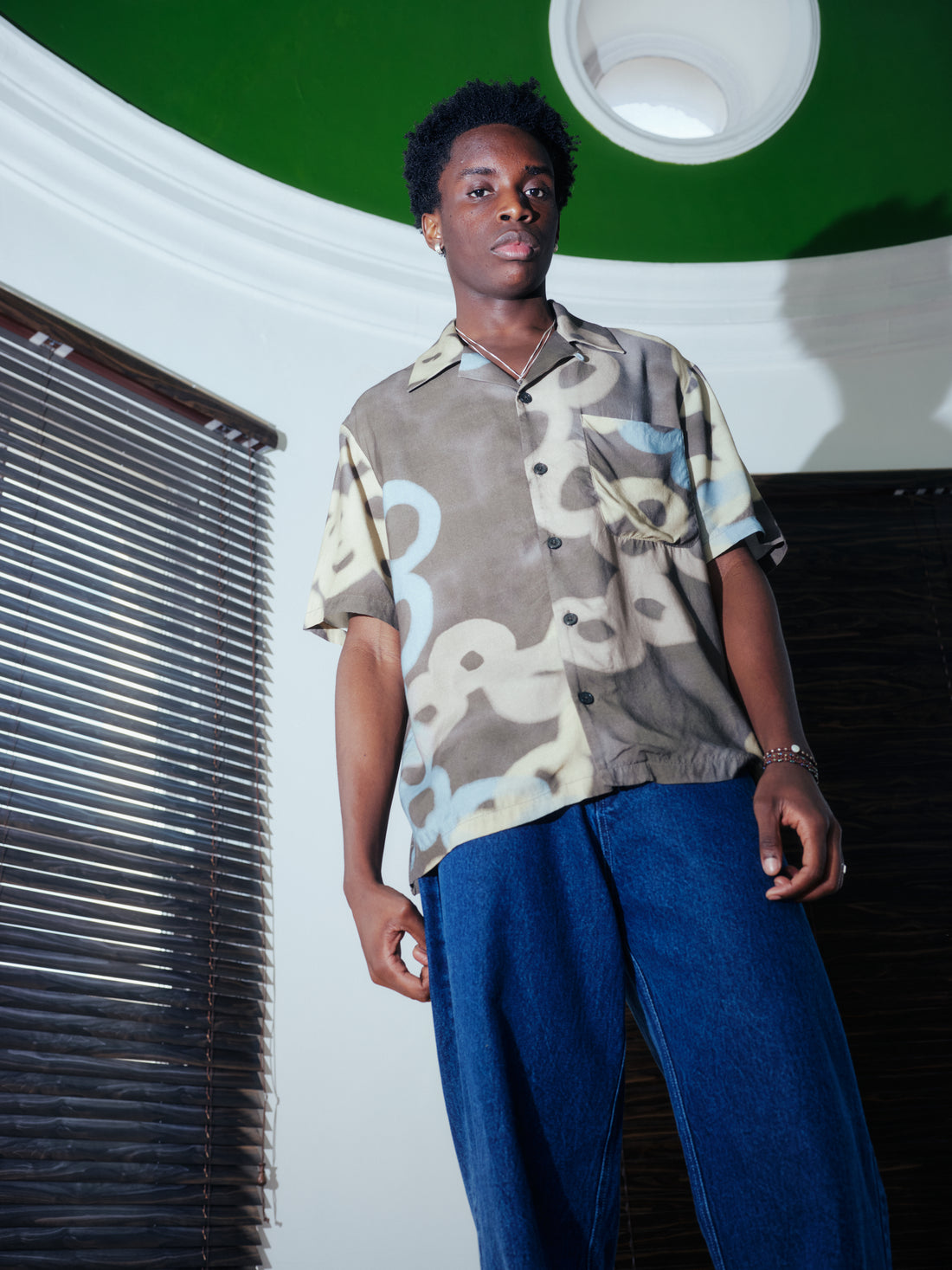 Short Sleeve Wave Shirt - Marcus James Abstract Circles