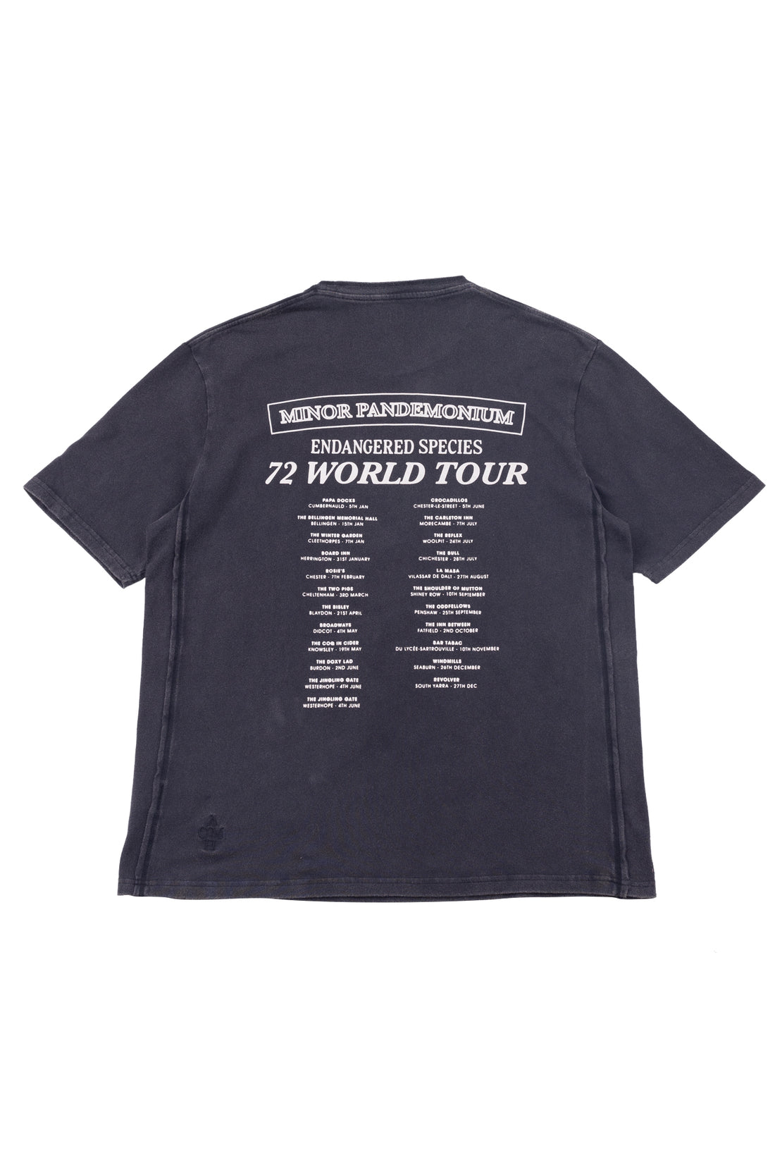 Minor Pandemonium World Tour T-Shirt - Vintage Black