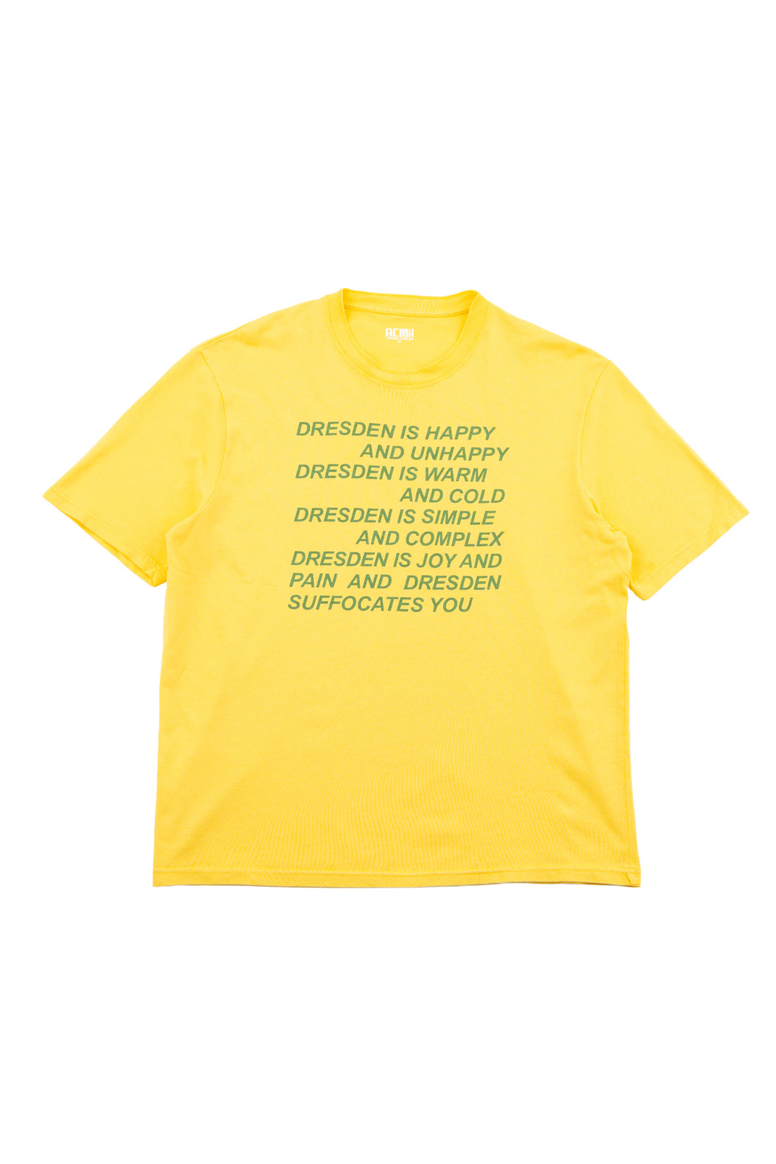 Dresden Is Happy T-Shirt - Yellow