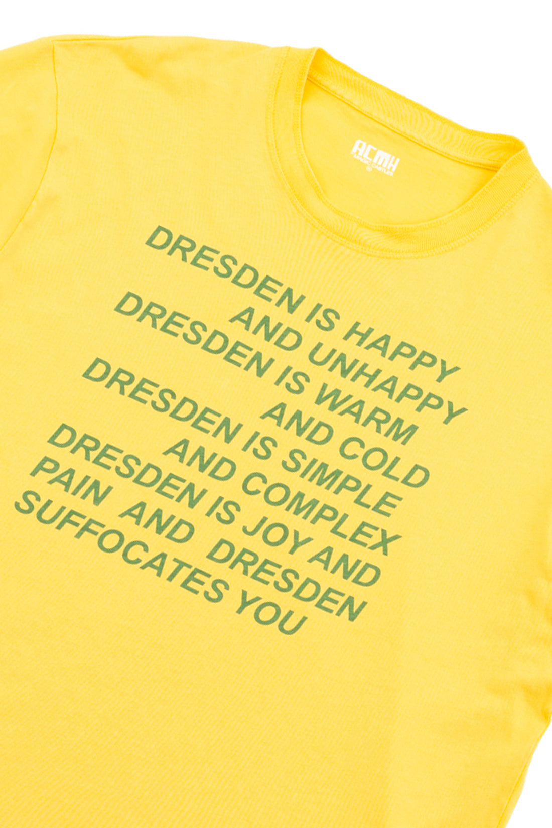 Dresden Is Happy T-Shirt - Yellow