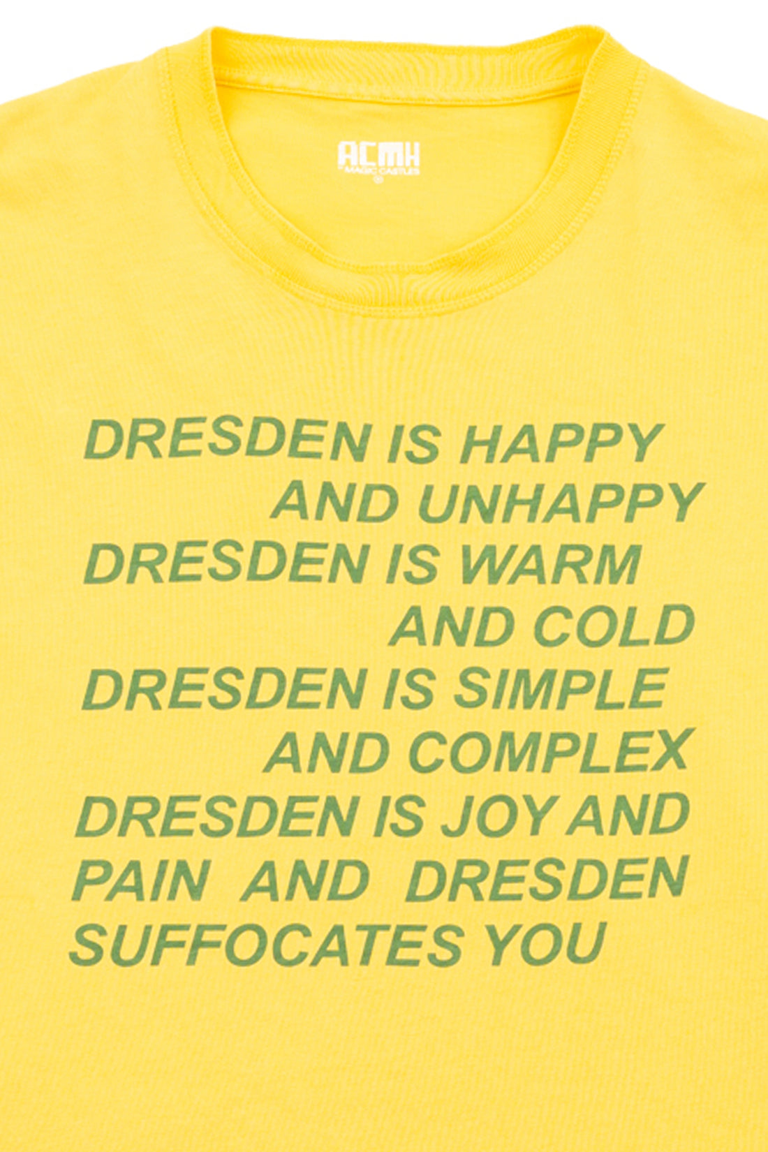 Dresden Is Happy T-Shirt - Yellow
