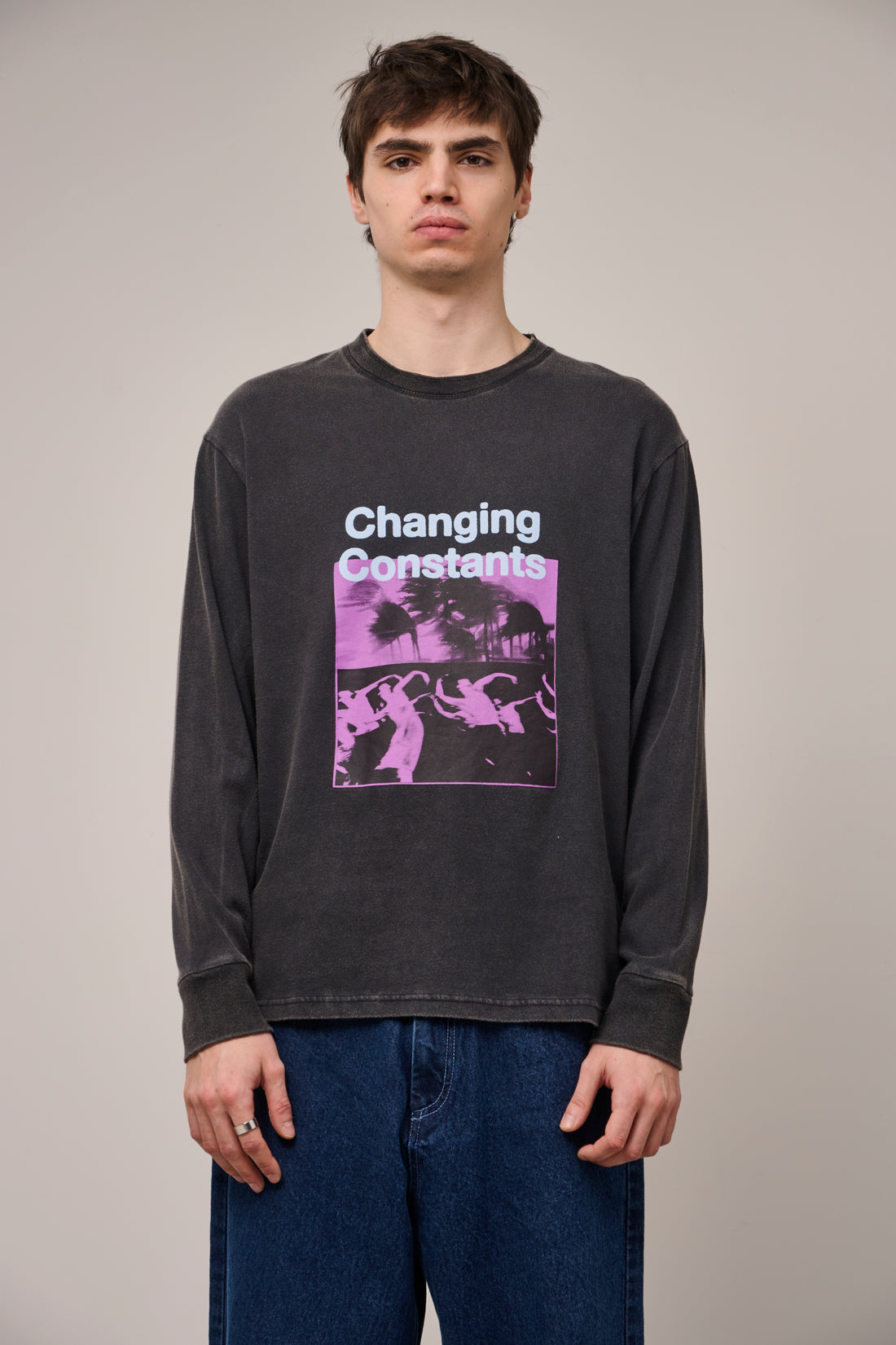 Changing Constants Long Sleeve T-Shirt - Strong Vintage Black