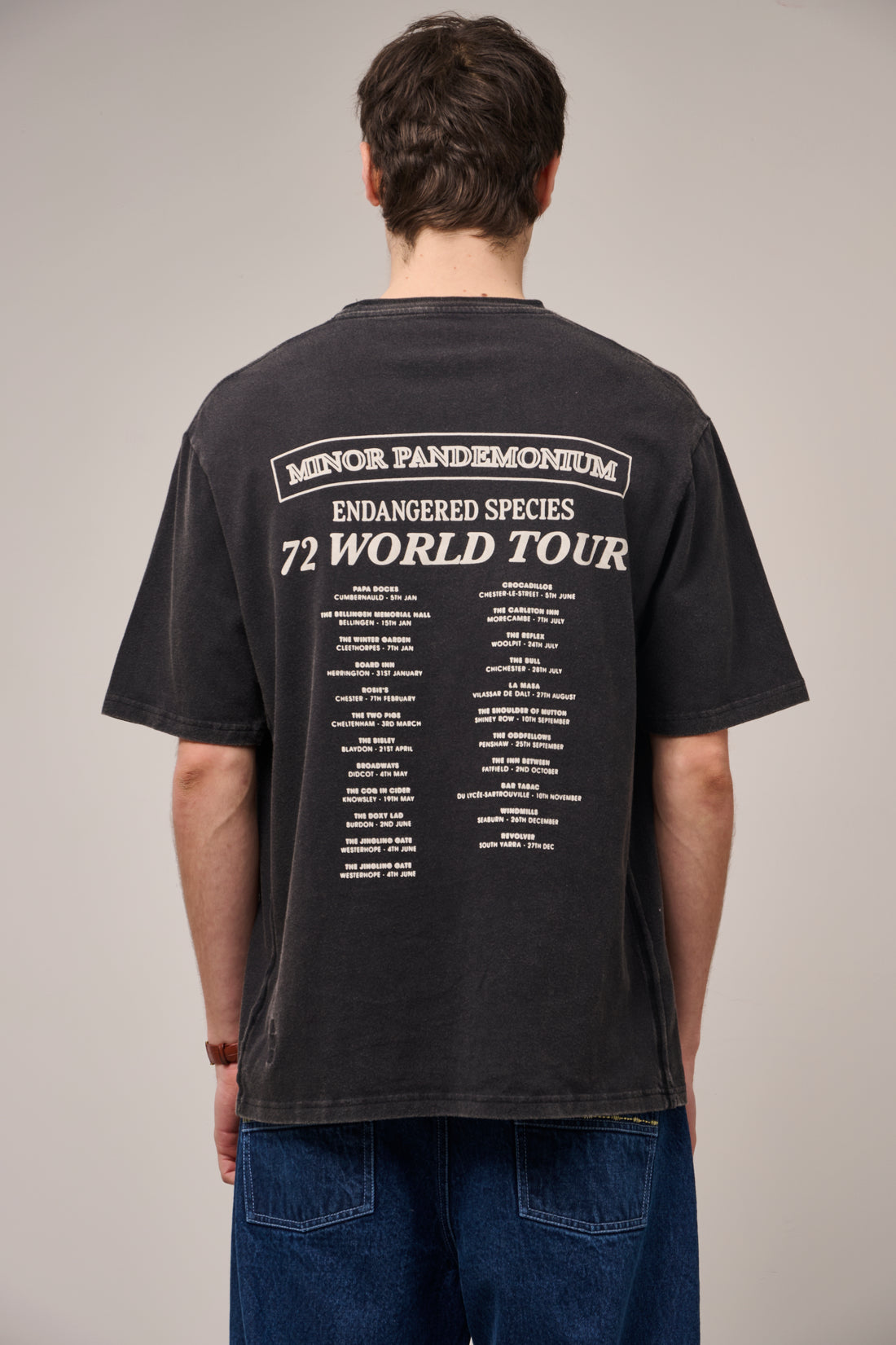 Minor Pandemonium World Tour T-Shirt - Vintage Black