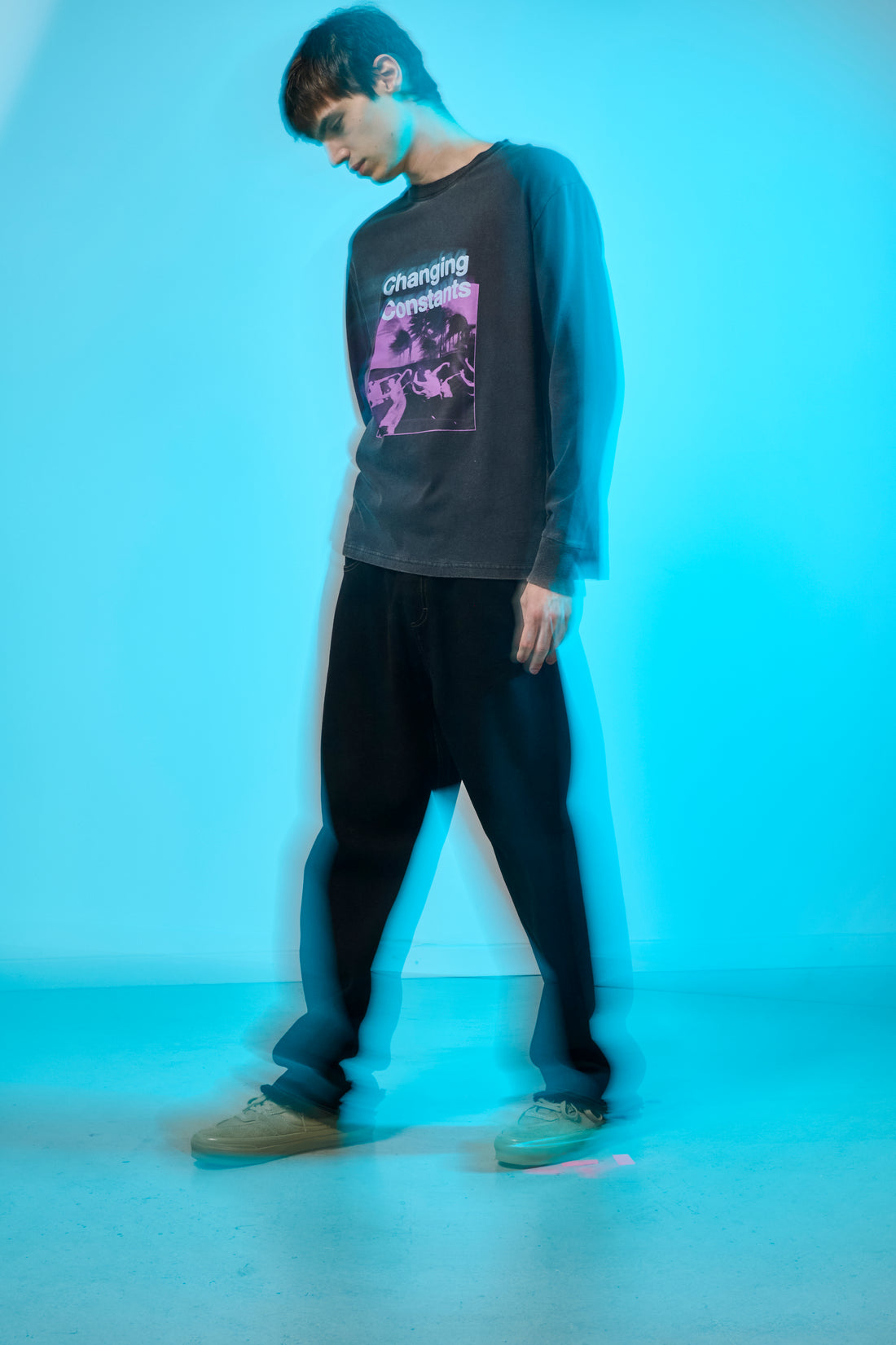 Changing Constants Long Sleeve T-Shirt - Strong Vintage Black