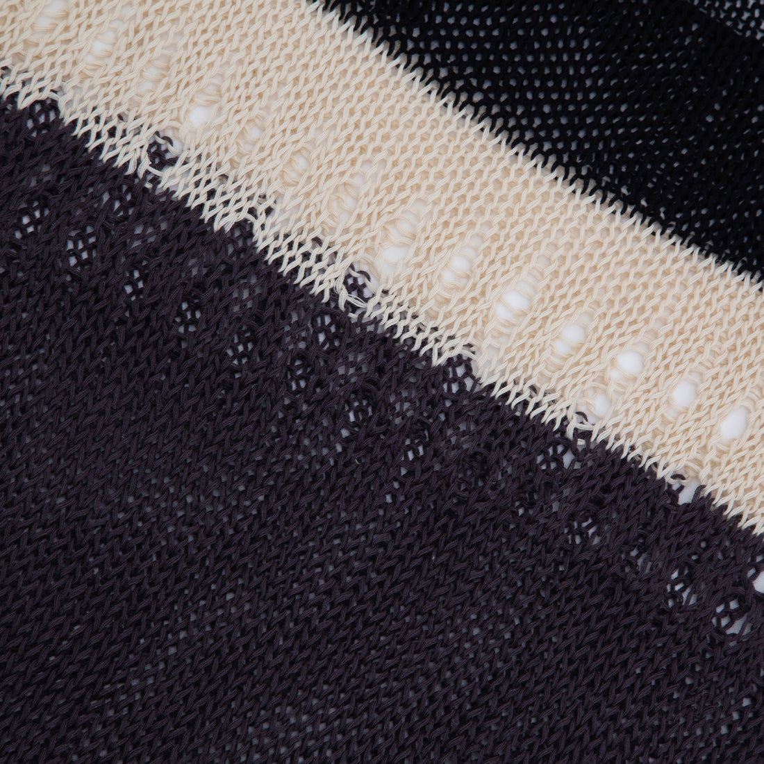 Richmond Open Knit Crew - Charcoal Mix