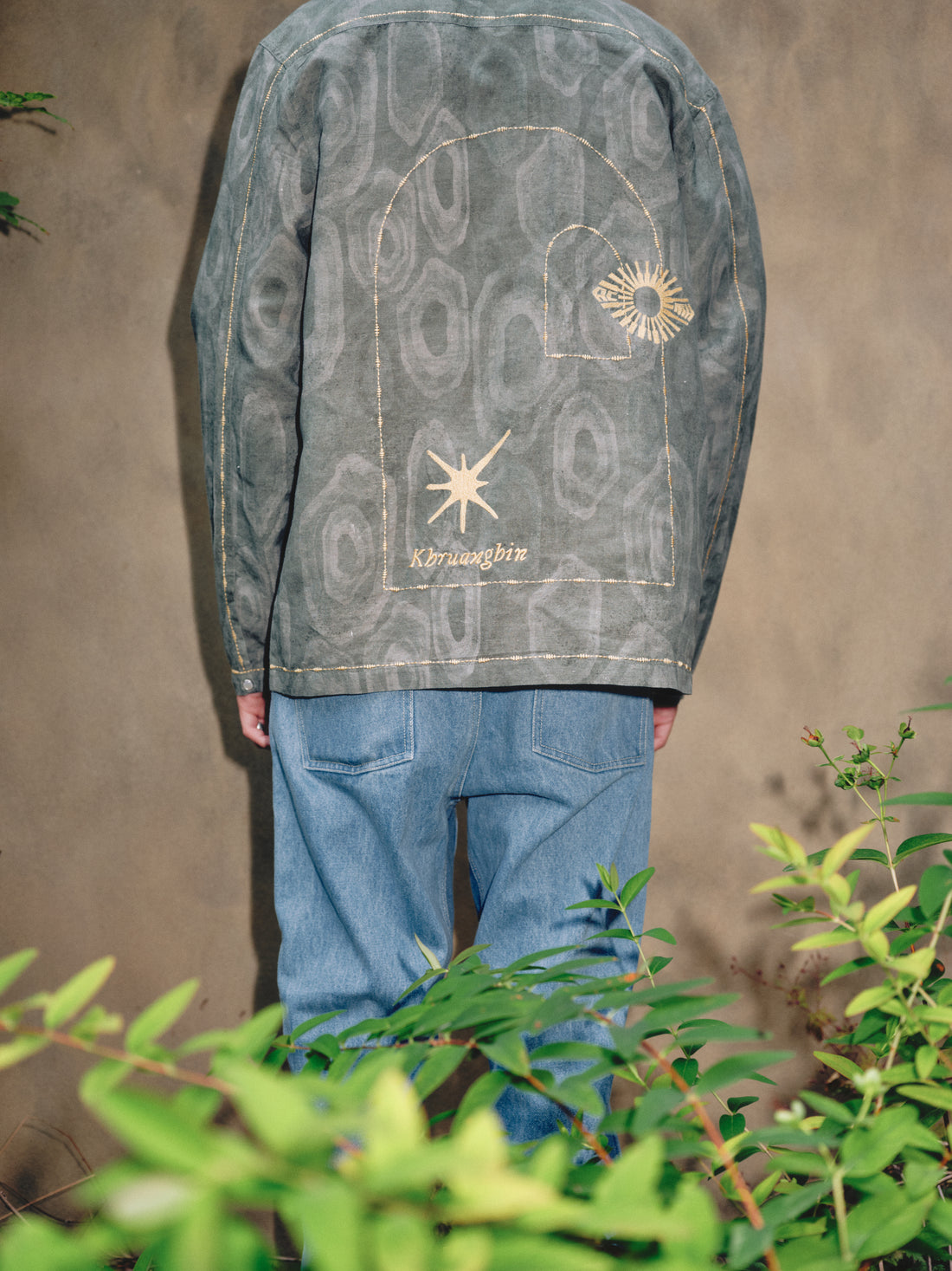 Khruangbin x ACMH Stone Circle Over Shirt Forest Green