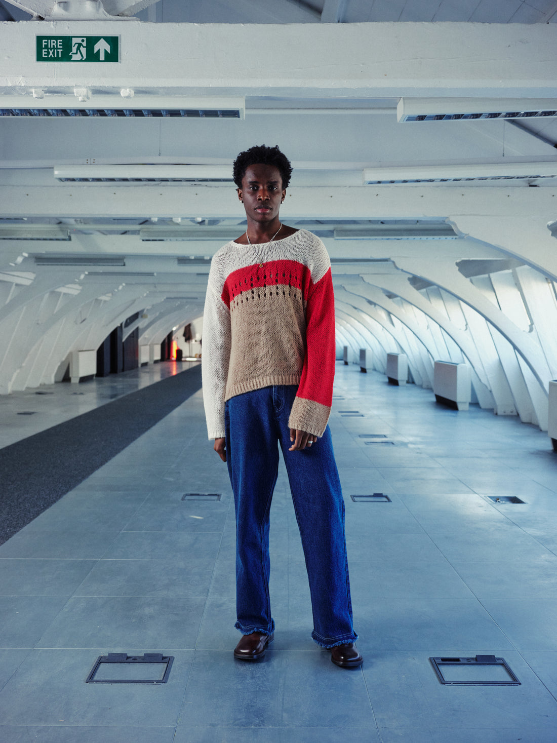 Richmond Open Knit Jumper - Acid Pink Mix