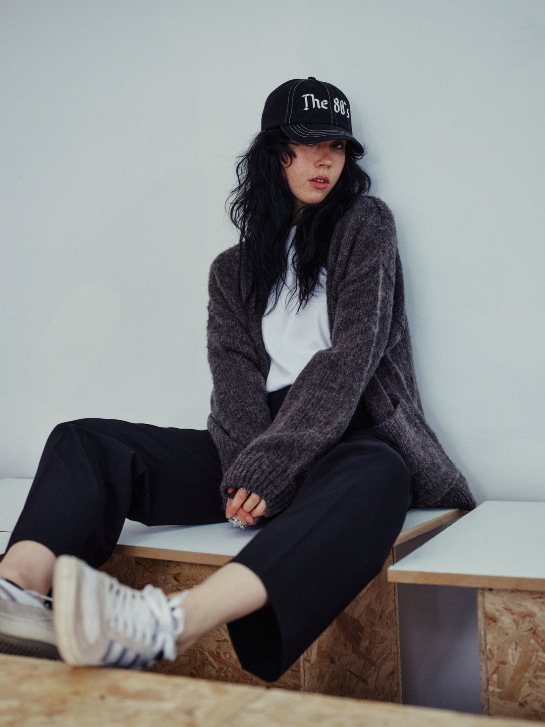 Martha Pocket Chunky Cardigan - Charcoal