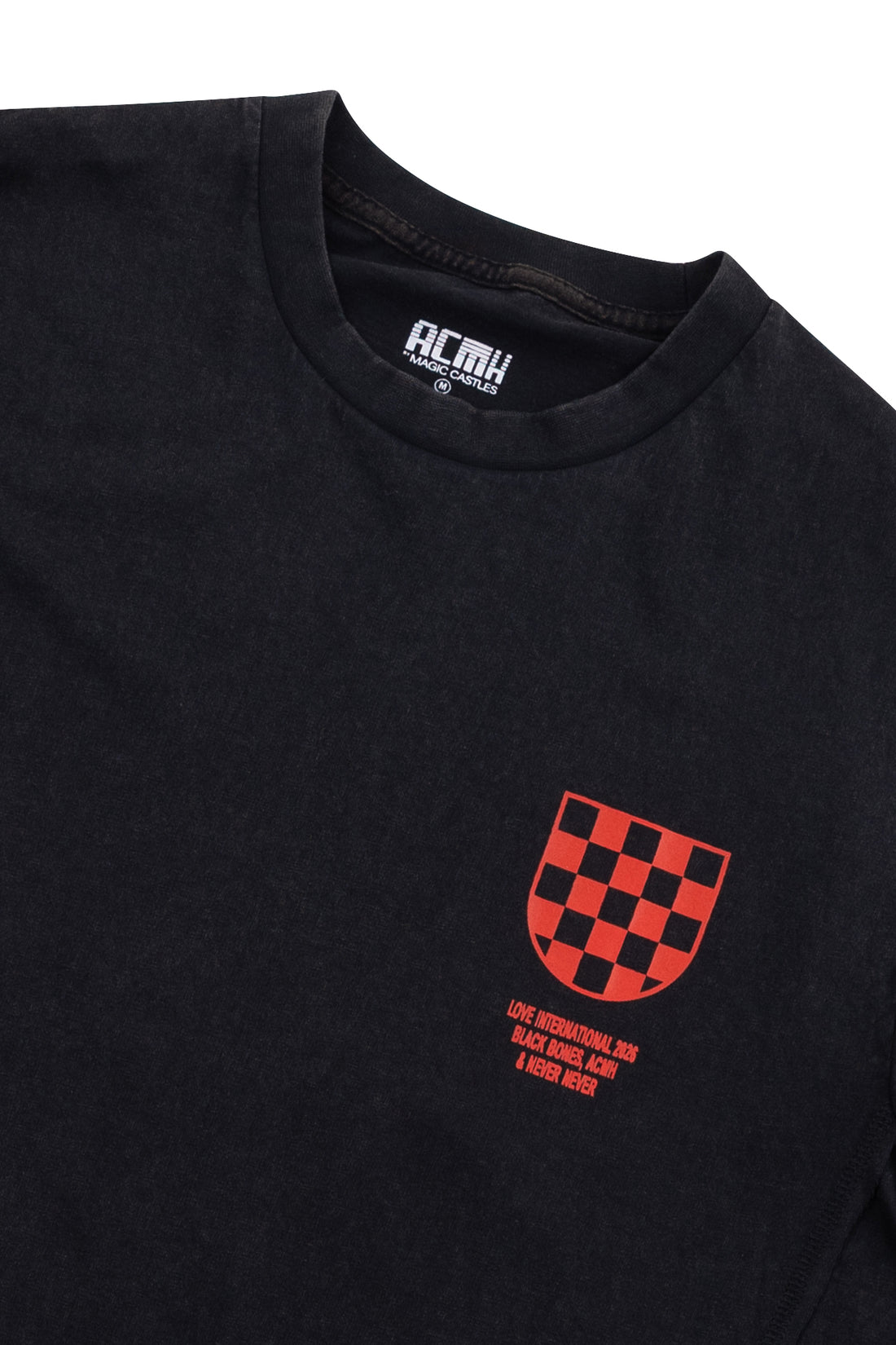 Love International x ACMH x Black Bones x Never Never T-Shirt - Vintage Black