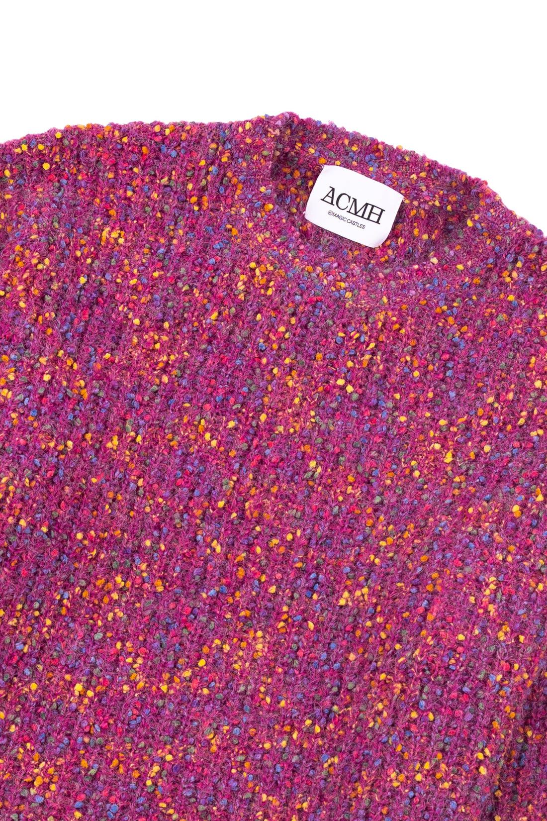 Rev Knit Jumper - Acid Pink Mix