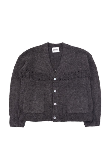 Martha Pocket Chunky Cardigan - Charcoal
