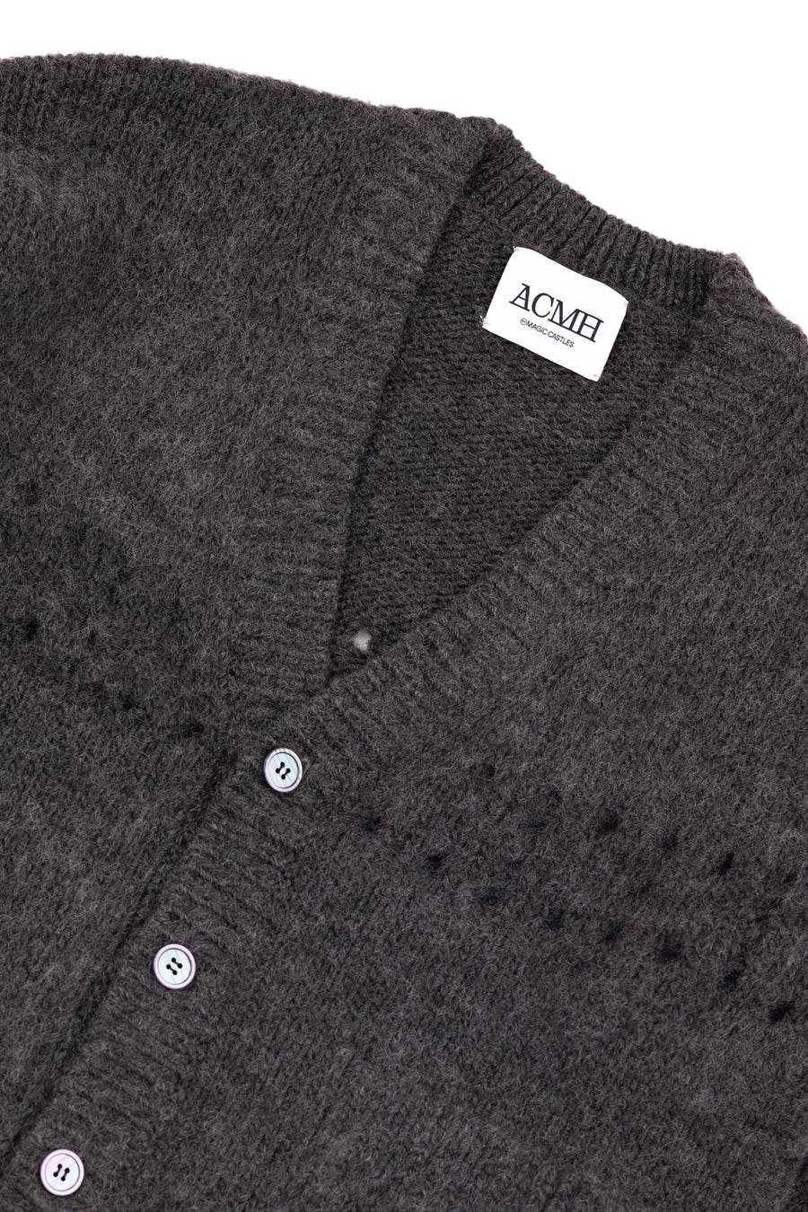 Martha Pocket Chunky Cardigan - Charcoal