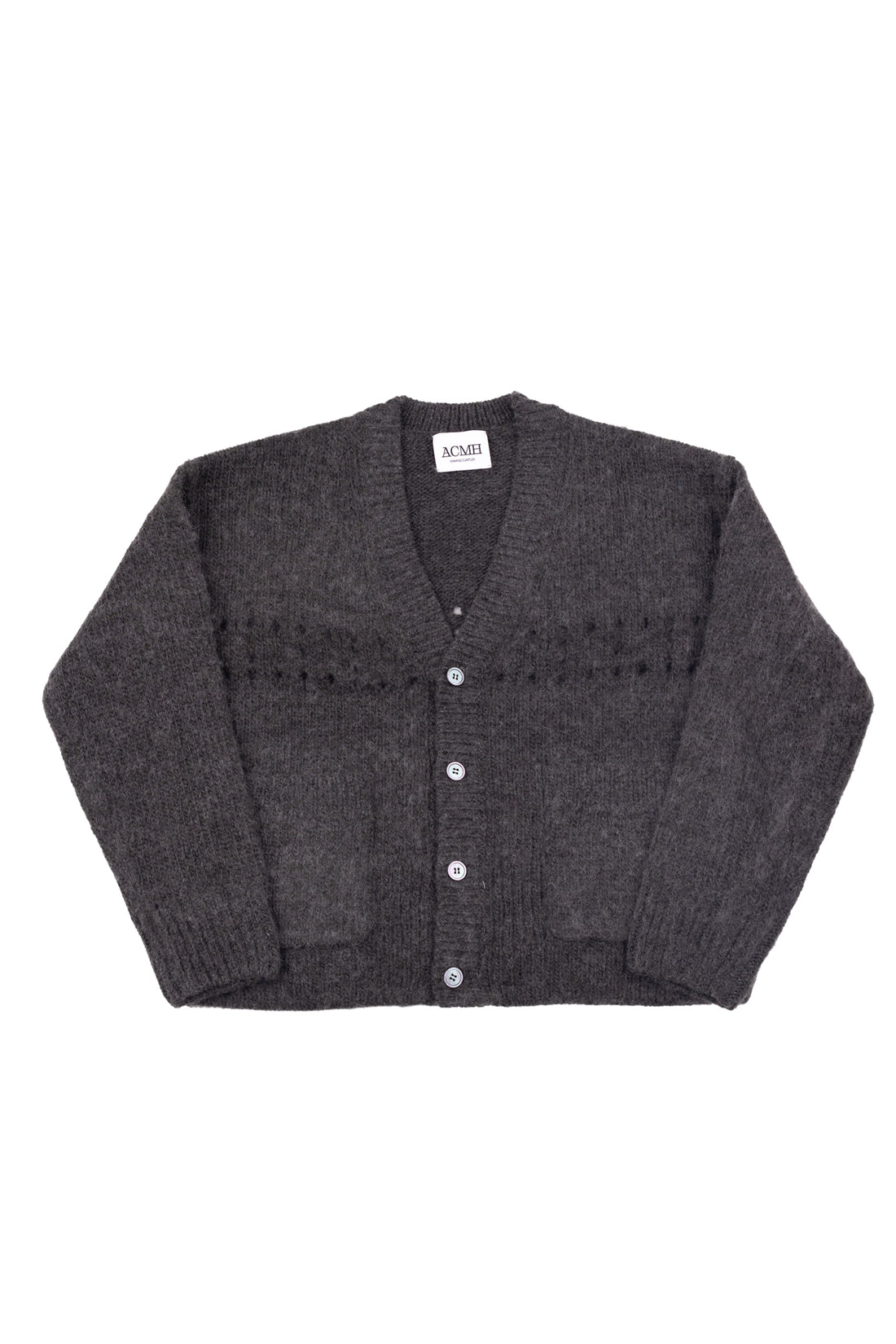 Martha Pocket Chunky Cardigan - Charcoal