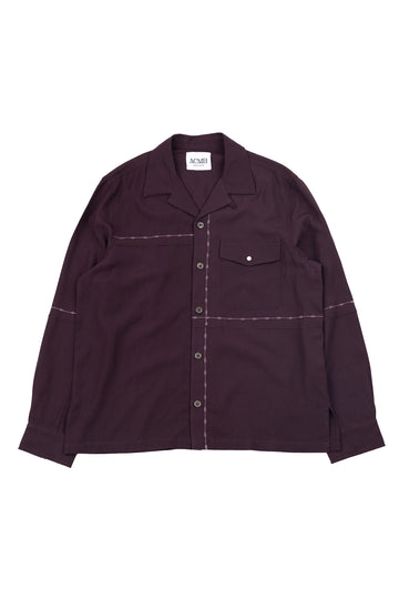 Fray Shirt - Aubergine