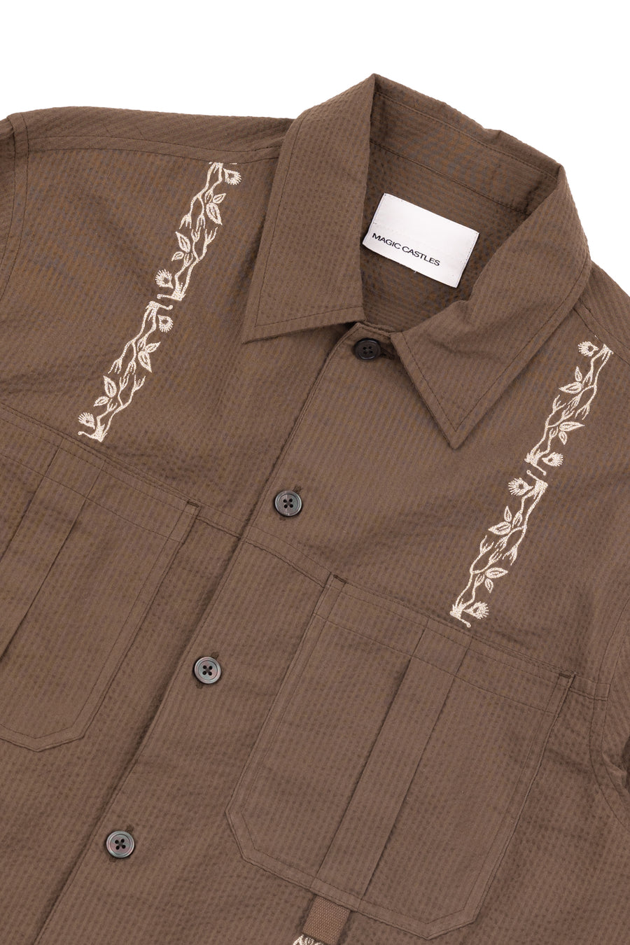 Long Sleeve Newell Shirt - Coffee Brown