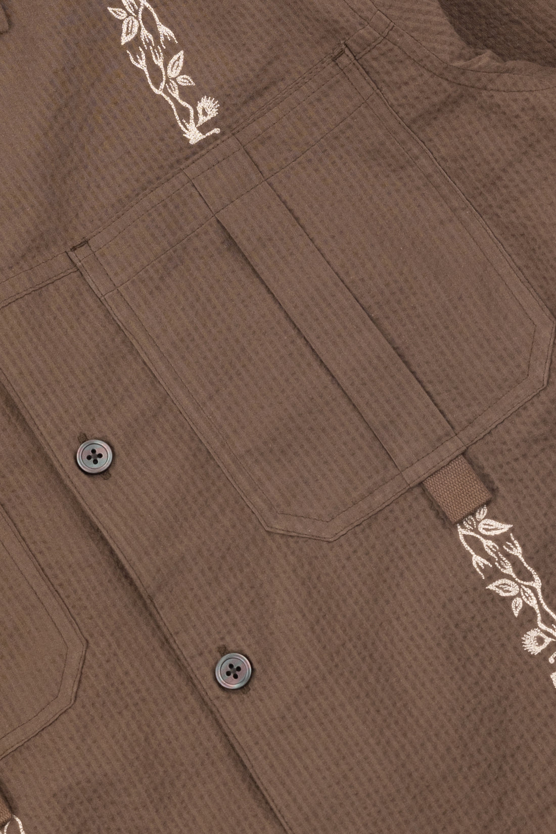 Long Sleeve Newell Shirt - Coffee Brown