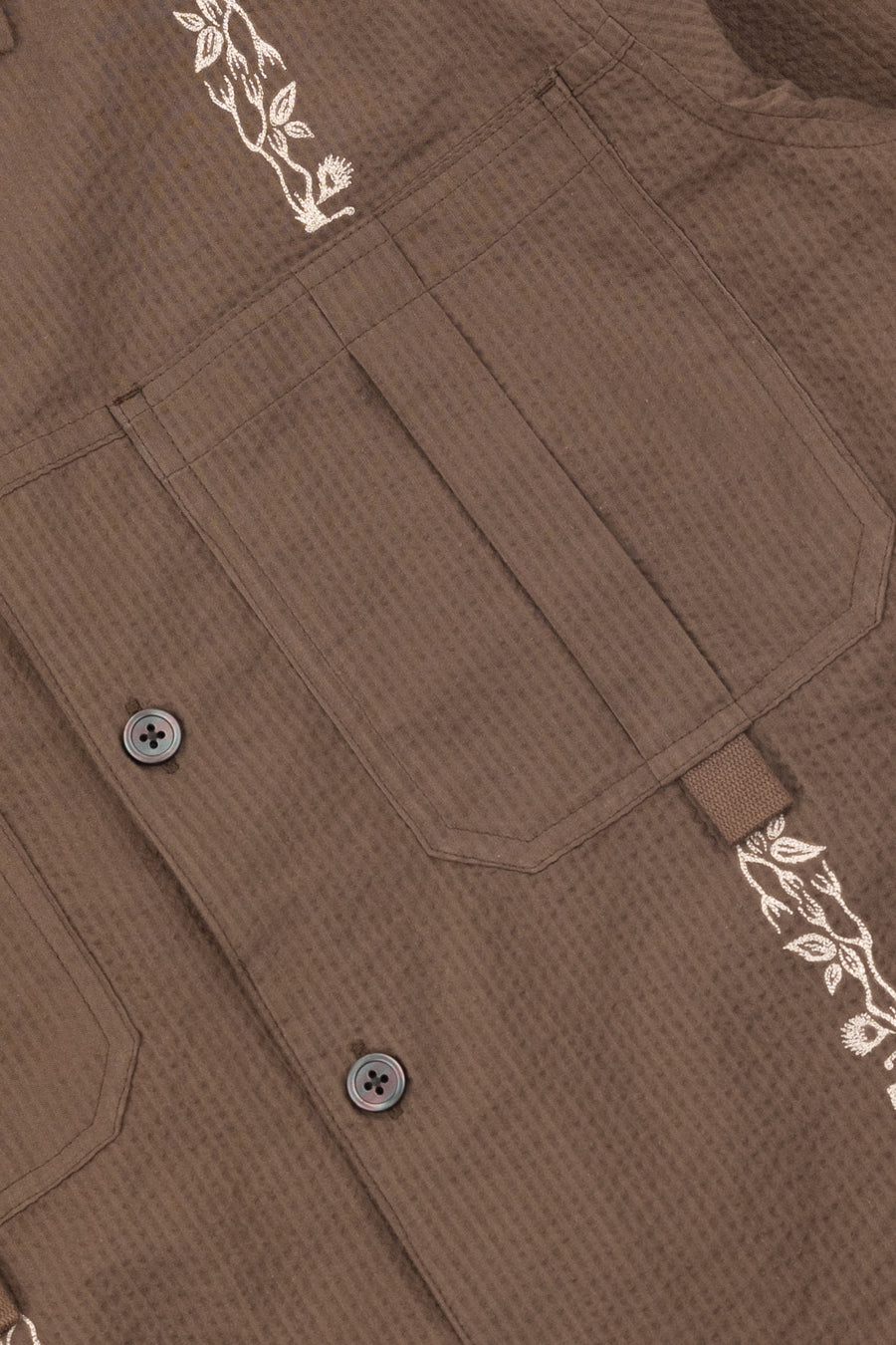 Long Sleeve Newell Shirt - Coffee Brown