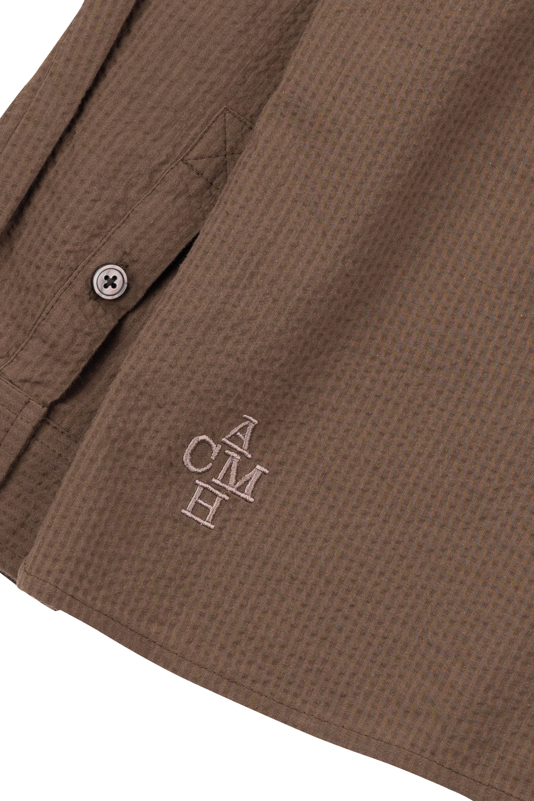 Long Sleeve Newell Shirt - Coffee Brown