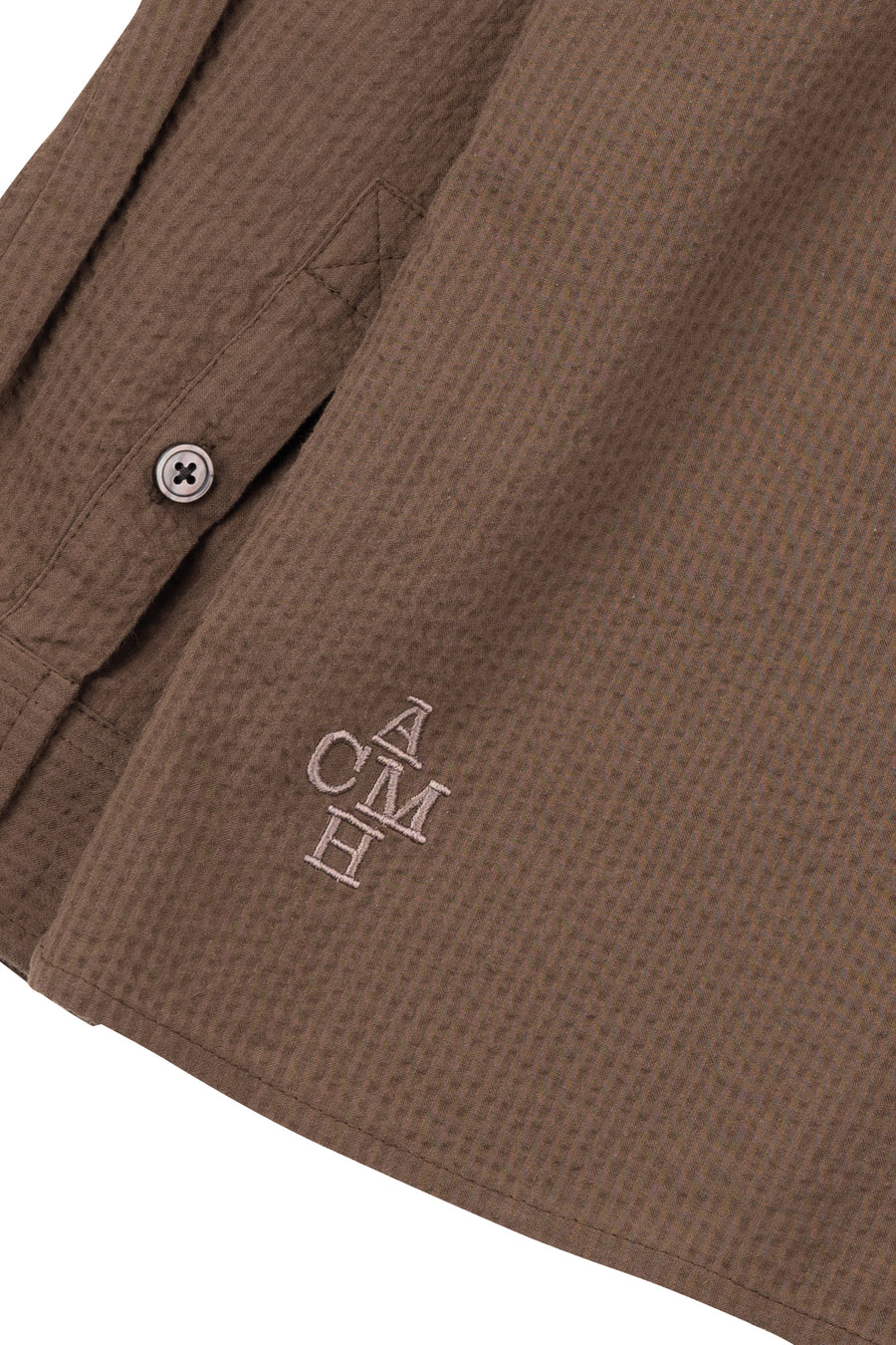 Long Sleeve Newell Shirt - Coffee Brown