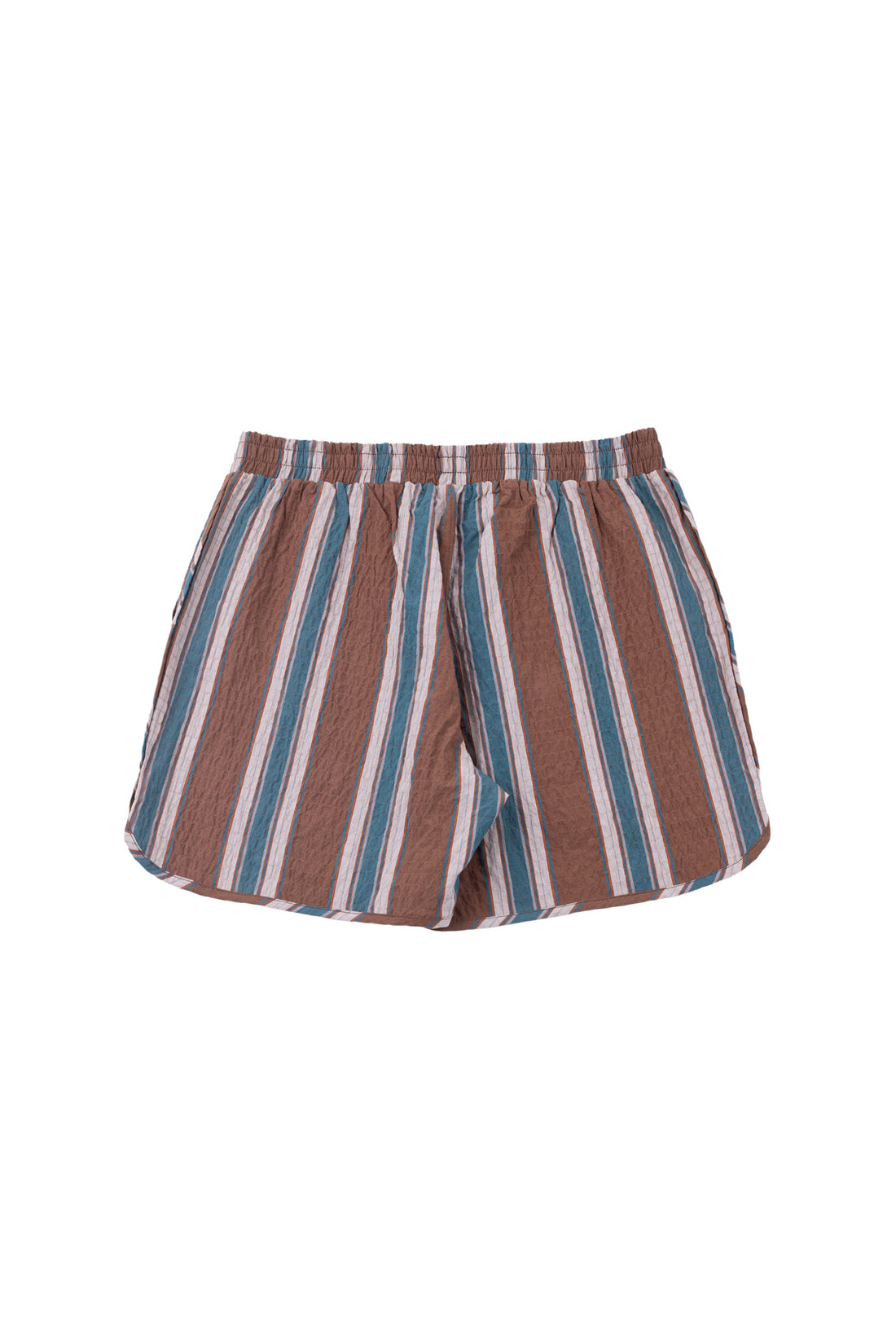Fly Shorts - Brown Stripe Crinkle