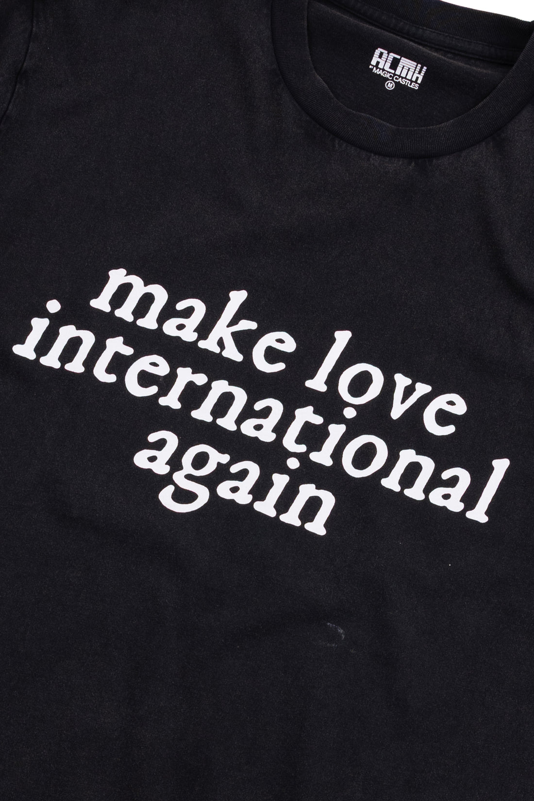 Love International x ACMH Make Love International Again T-shirt - Vintage Black / White