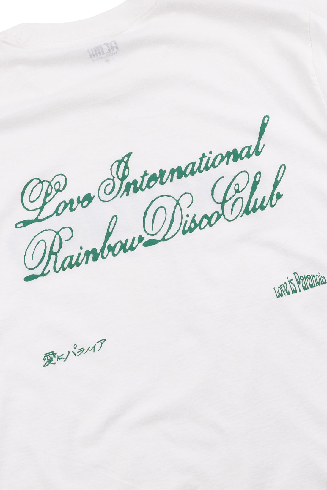 Love International x ACMH x Rainbow Disco Club  T-Shirt White