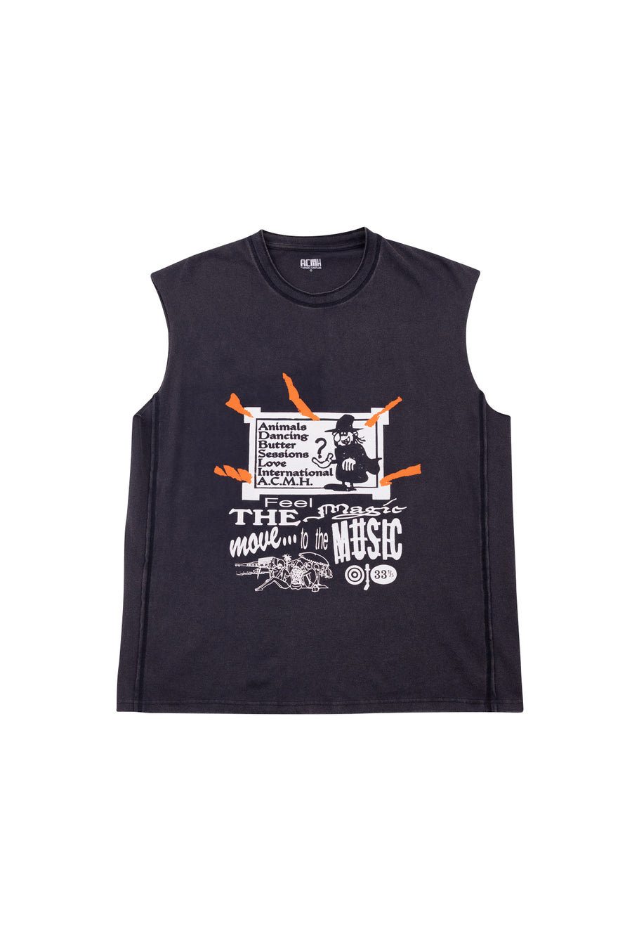 Love International x Butter Sessions x Animals Dancing x ACMH Sleeveless T-shirt - Vintage Black
