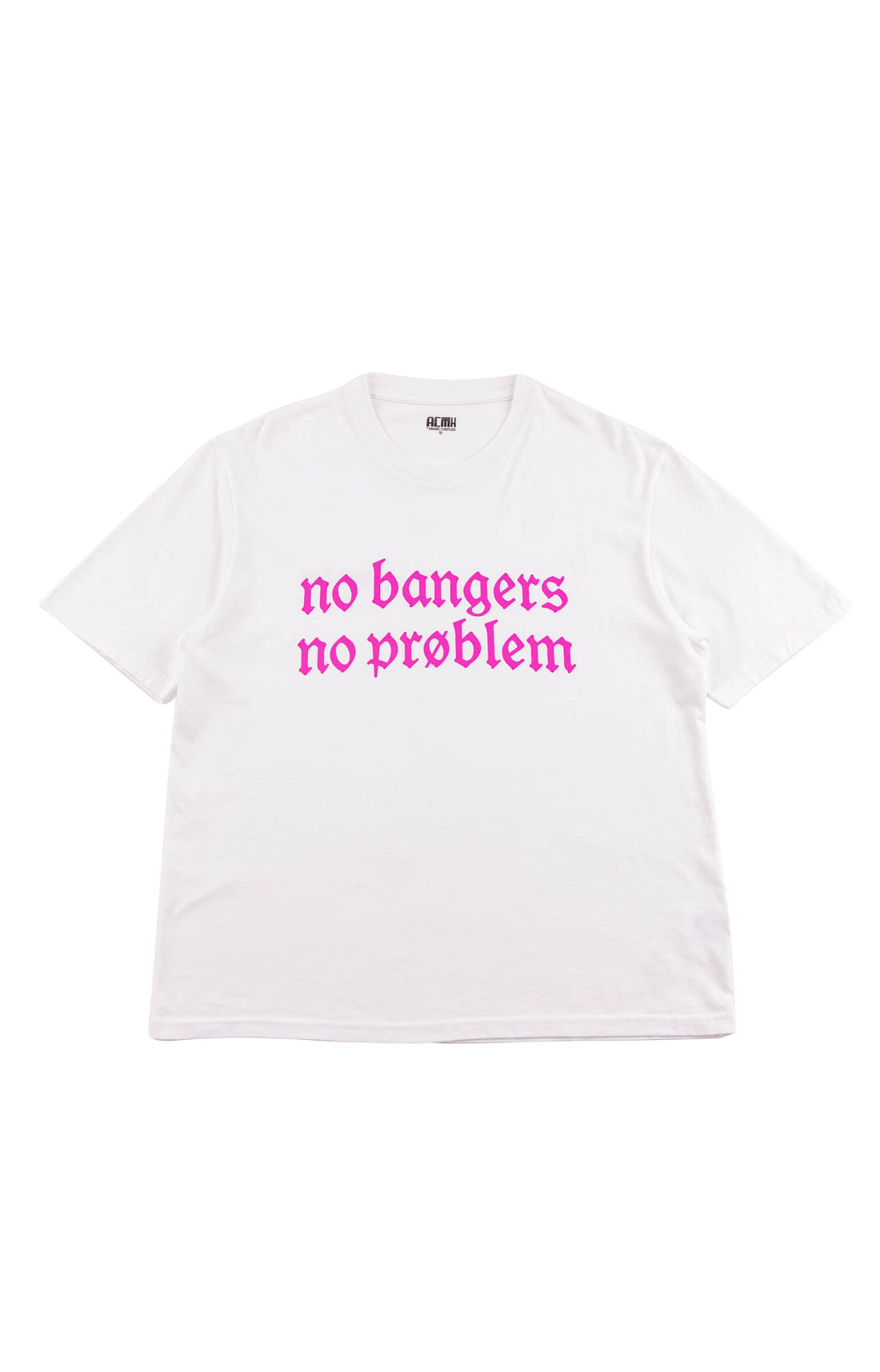 No Banger T-shirt - White Pink