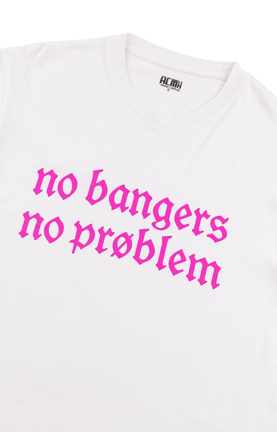 No Banger T-shirt - White Pink