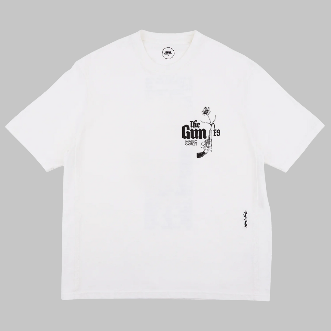 THE GUN T-SHIRT -  OFF WHITE