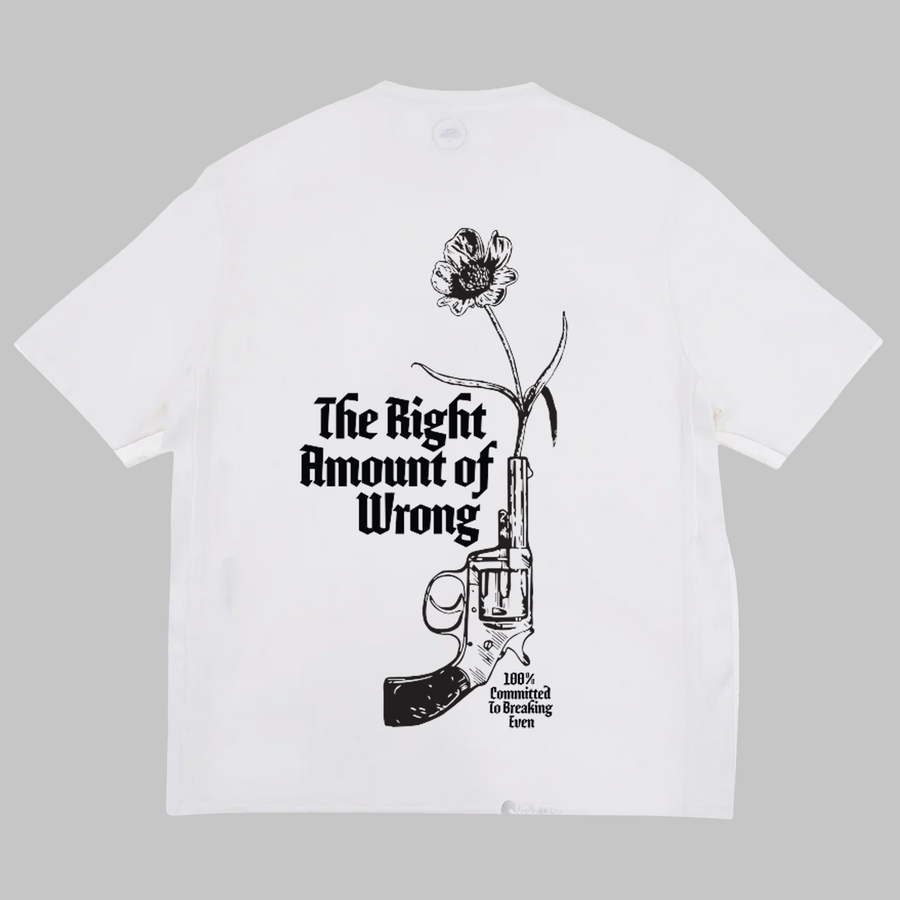 THE GUN T-SHIRT -  OFF WHITE