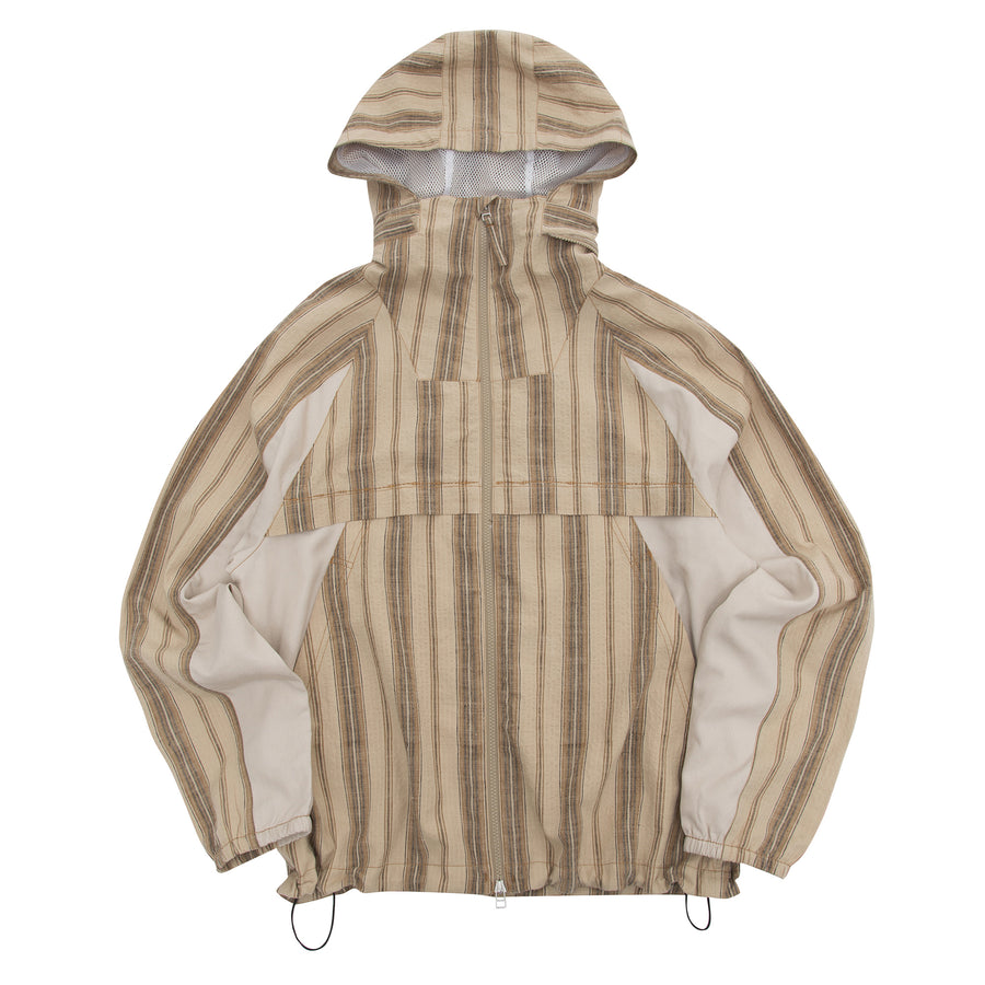 Beyond Zip Through - Beige Stripe