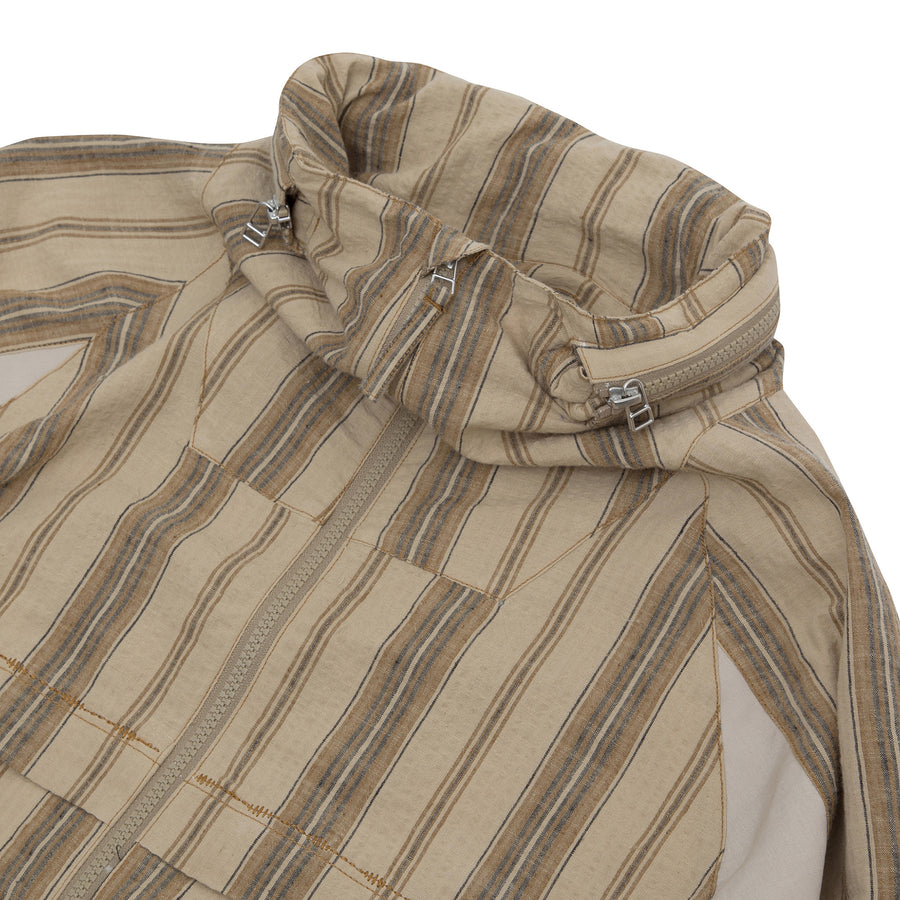 Beyond Zip Through - Beige Stripe