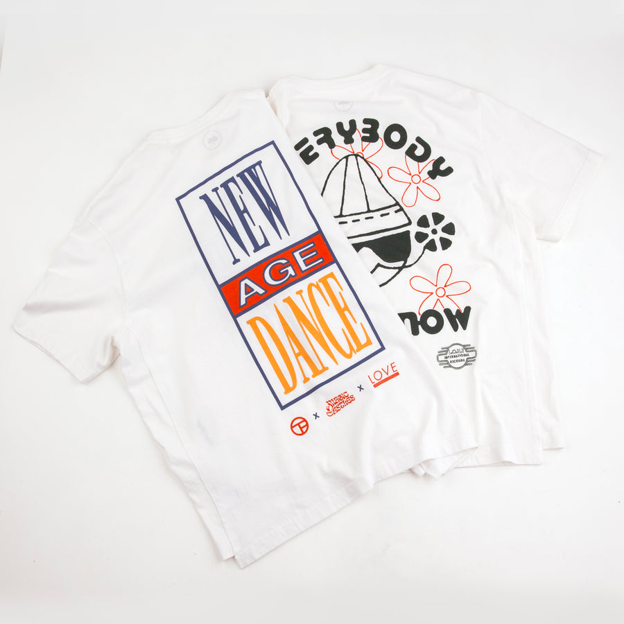 NEW AGE DANCE SS TEE - OFF WHITE