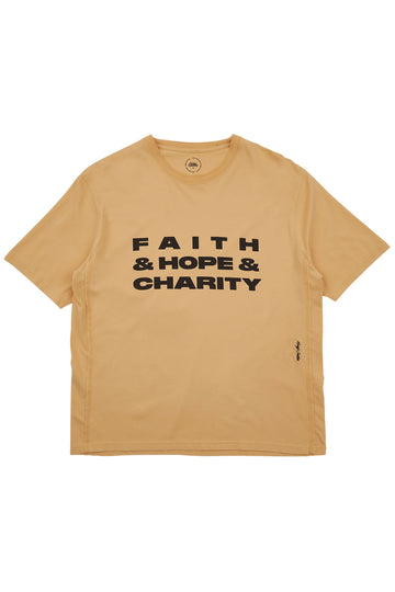 Faith Hope Charity Short Sleeve T-Shirt - Sunkist