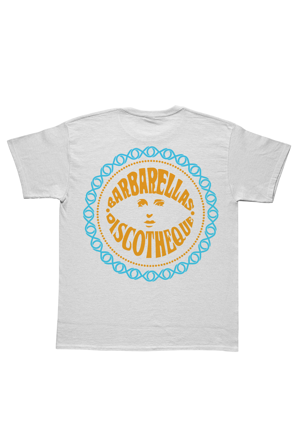 Barbarella Discoteque T-Shirt -  White & Orange