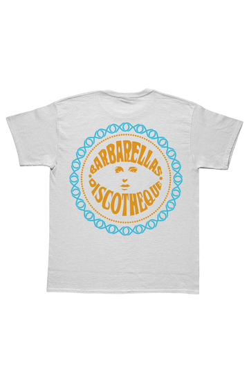 Barbarella Discoteque T-Shirt -  White & Orange