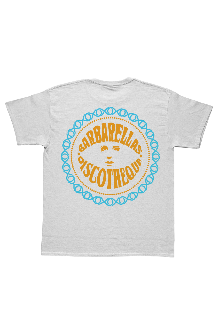 Barbarella Discoteque T-Shirt -  White & Orange