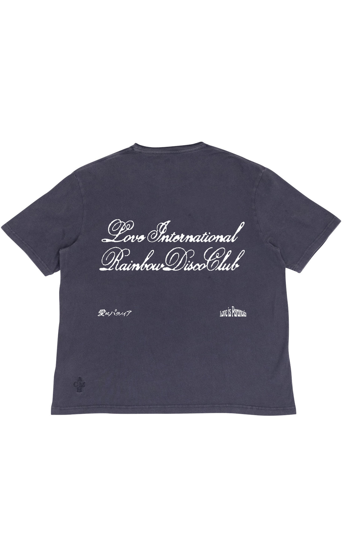 Love International x Rainbow Disco Club - Love Is Paranoia T-Shirt Off Black