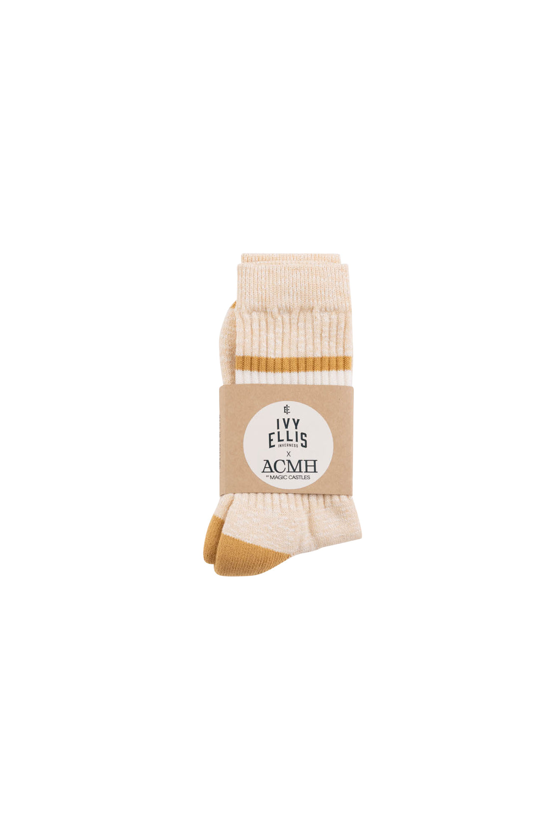 ACMH x Ivy Ellis Crew Socks - Ecru Mix