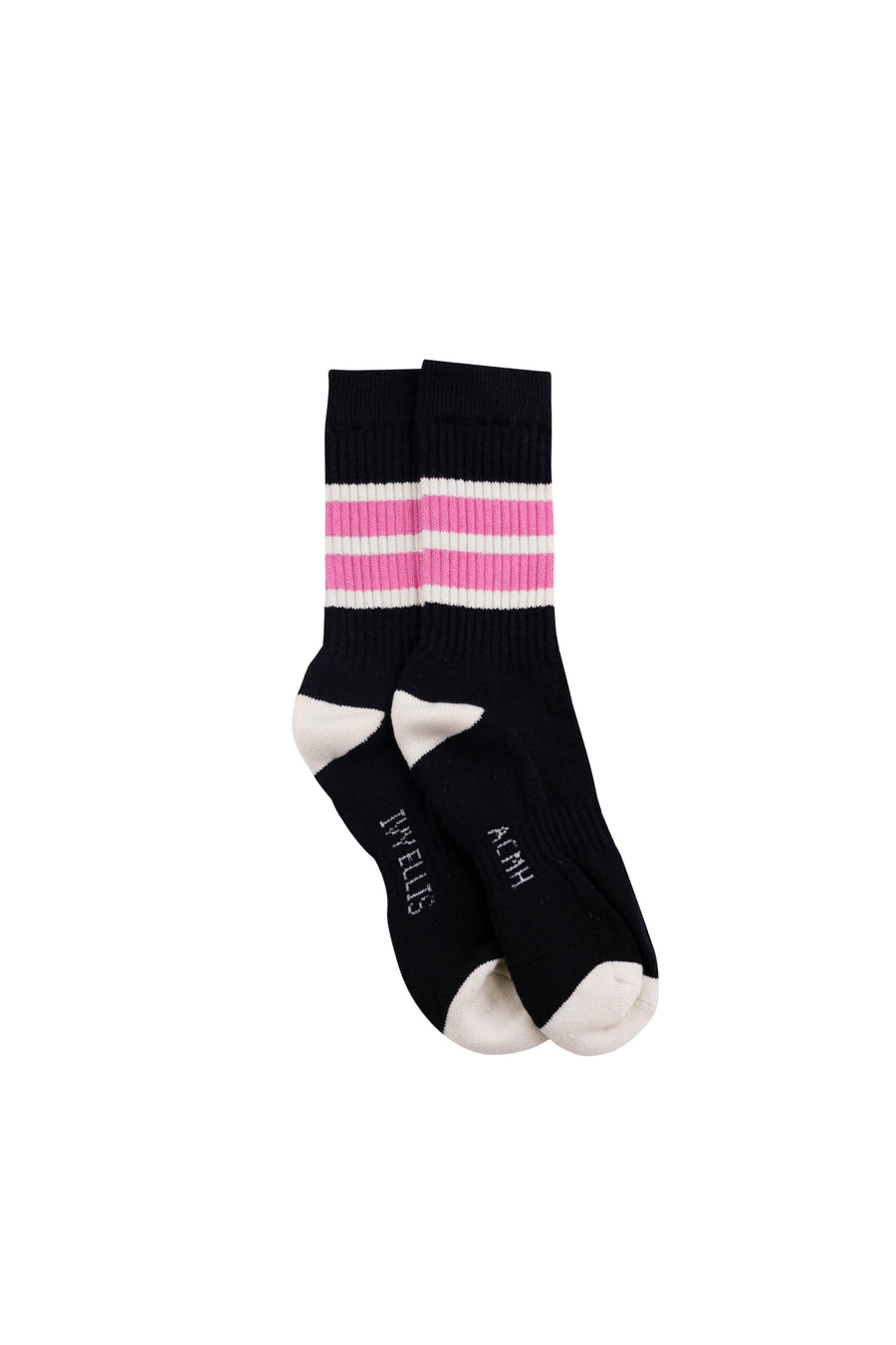 ACMH x Ivy Ellis Crew Socks - Electric Pink Mix