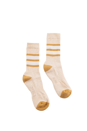 ACMH x Ivy Ellis Crew Socks - Ecru Mix