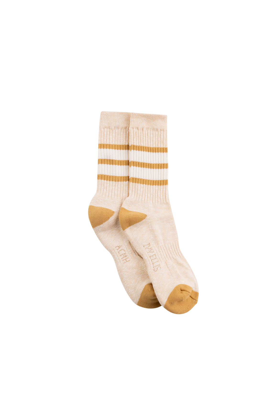 ACMH x Ivy Ellis Crew Socks - Ecru Mix