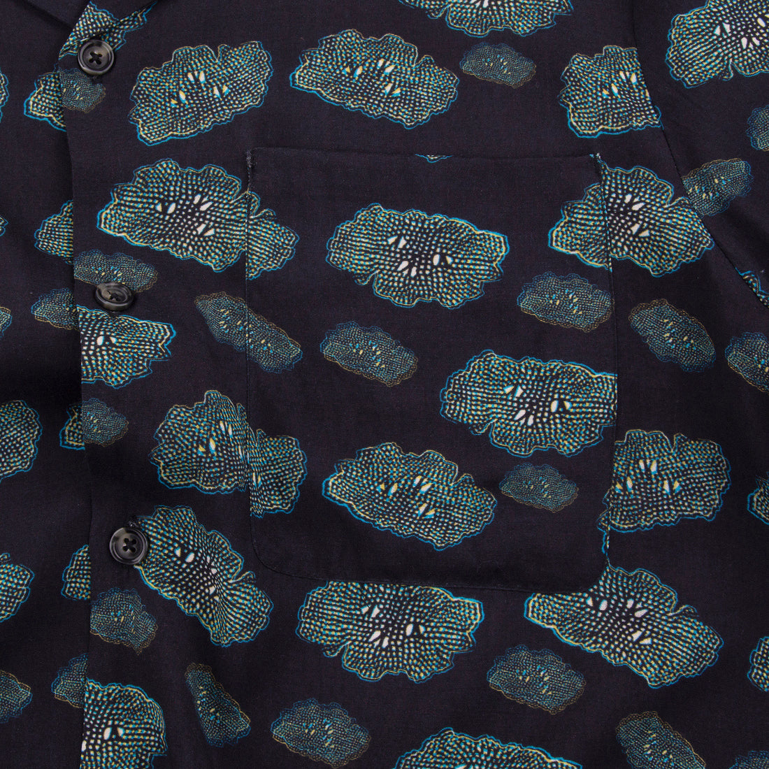 Short Sleeve Wave Shirt - Cloud Print