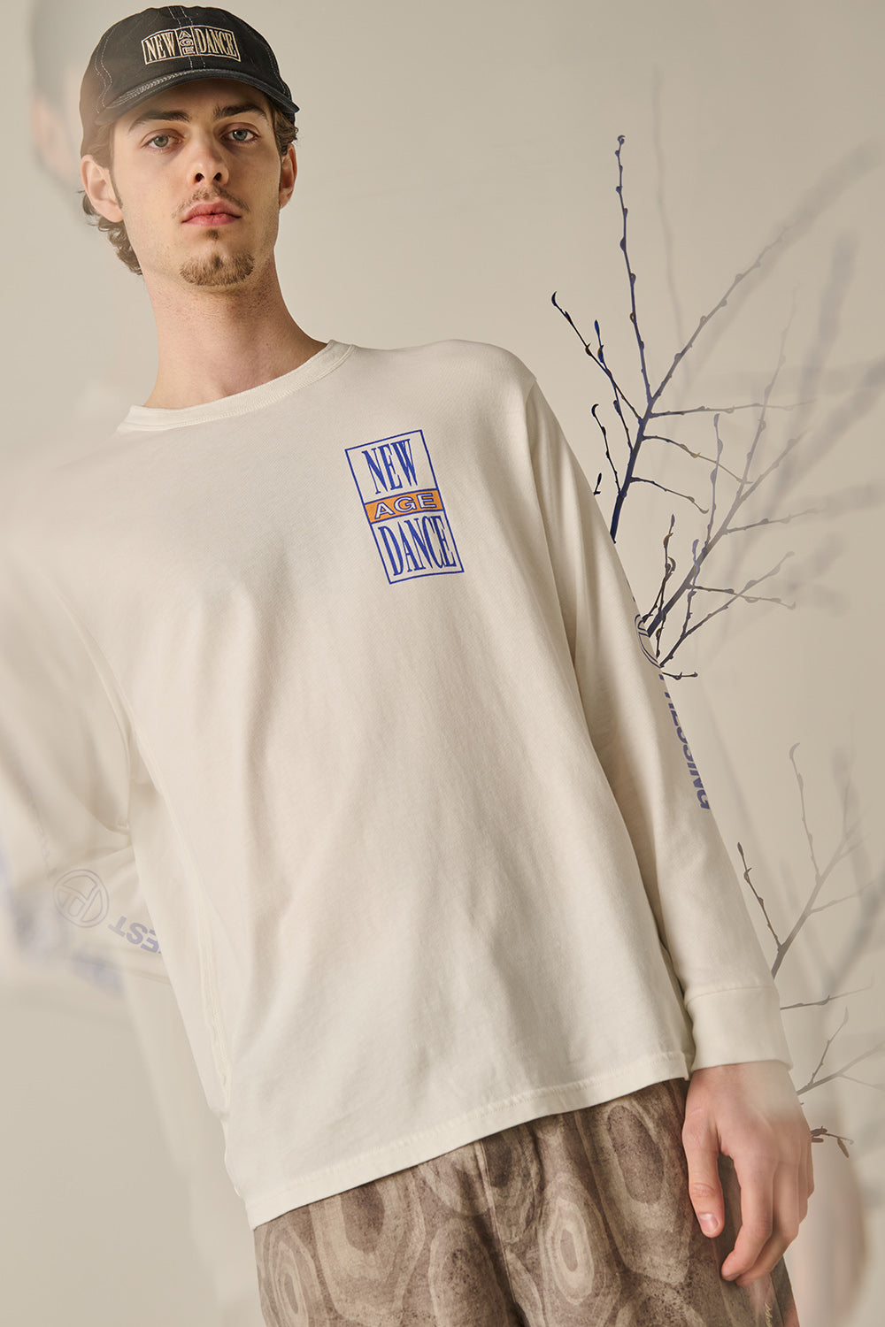 New Age Dance Long Sleeve T-Shirt - Off White