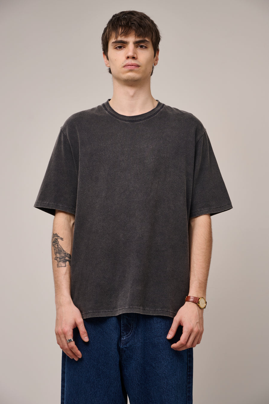 Basic Short Sleeve T-shirt - Vintage Black