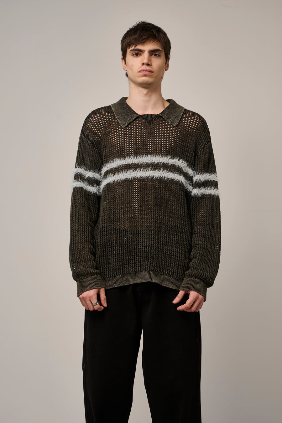 Spectrum Mesh Jumper - Vintage Black