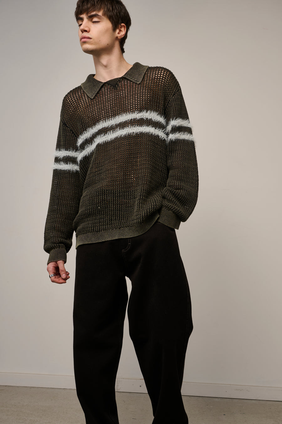 Spectrum Mesh Jumper - Vintage Black