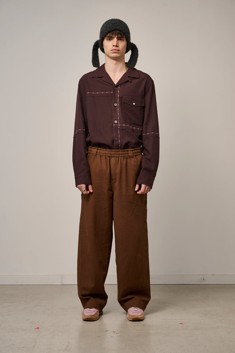 Fray Shirt - Aubergine
