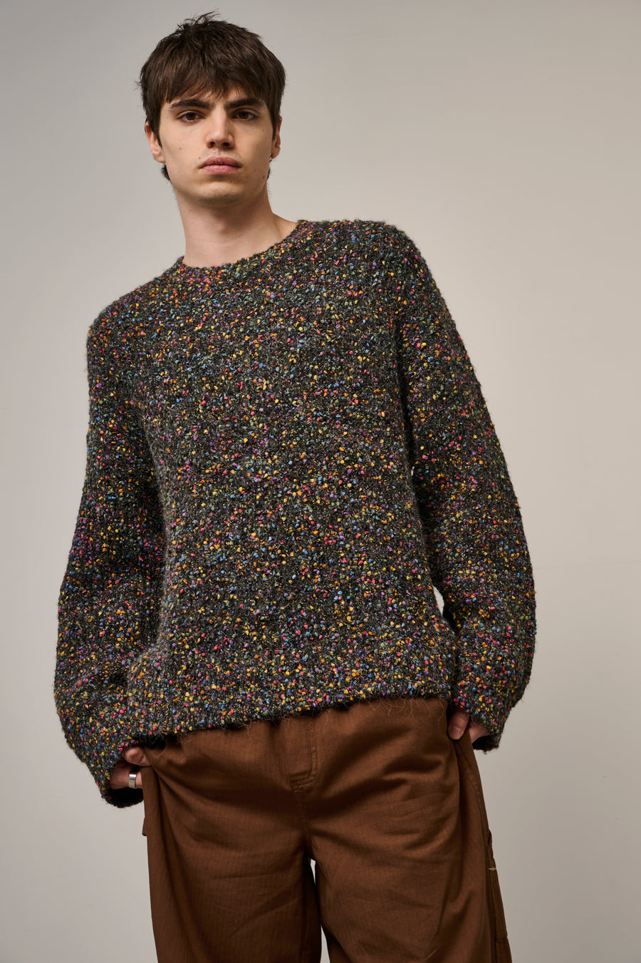 Rev Knit Jumper  - Black Multi